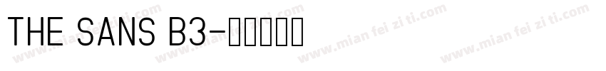 The Sans B3字体转换